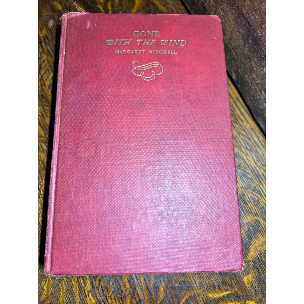 Gone With The Wind 1939 Hardcover Margaret Mitchell Macmillan Red Vintage Book